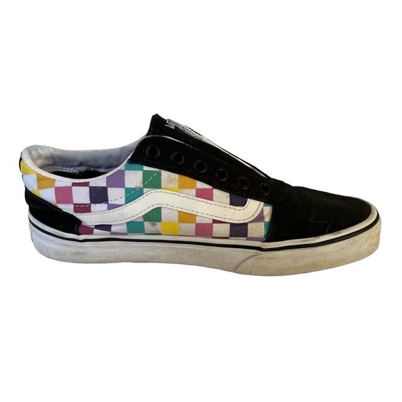 Vans Old Skool Multicolor Checkerboard Sneaker Shoes - Picture 2 of 7